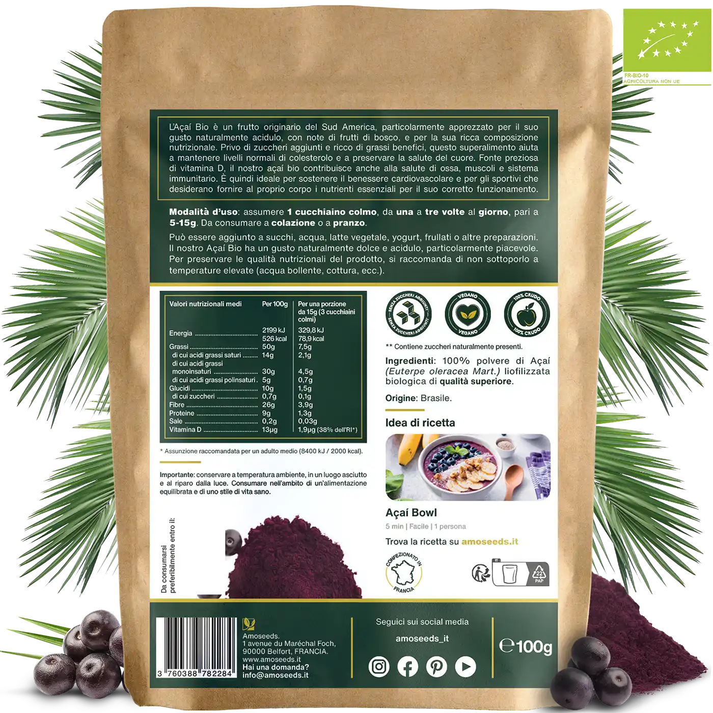 Açaí in polvere Bio 100G - Image 5