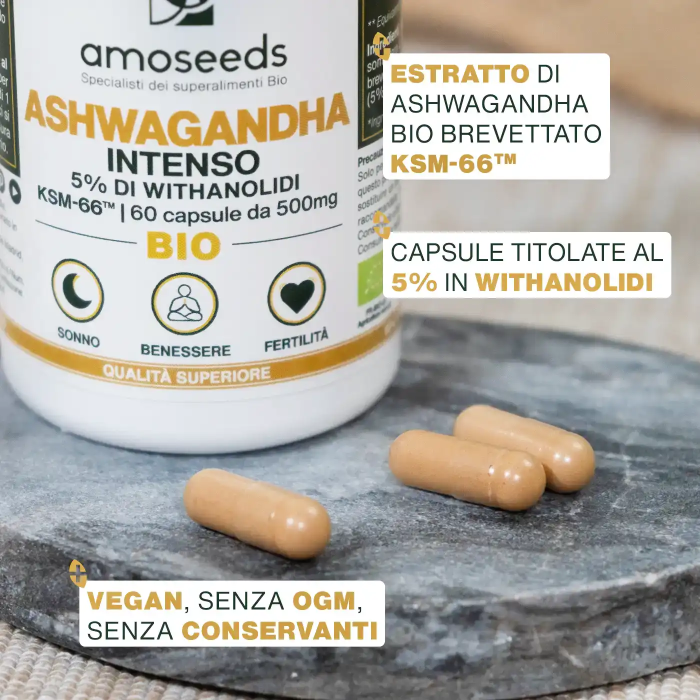 Ashwagandha KSM-66™ Bio | 60 capsule - Image 3