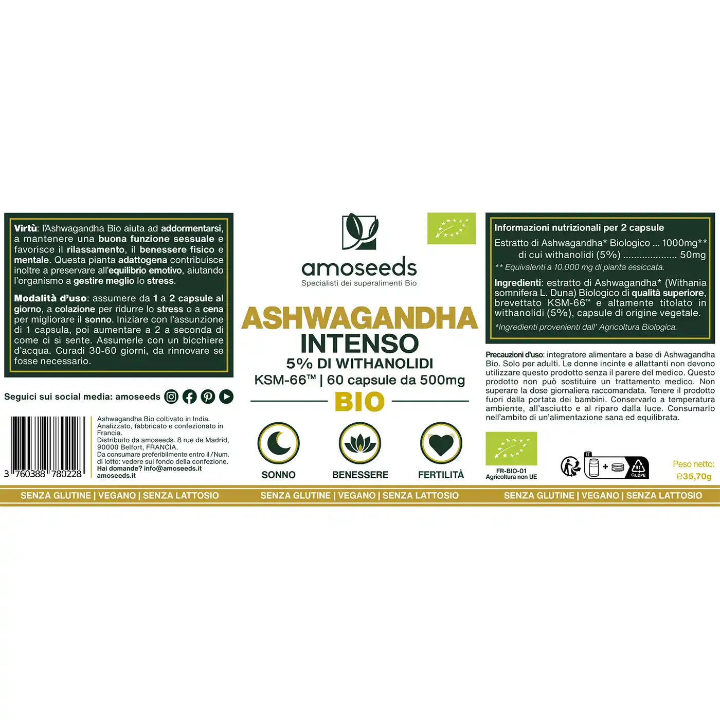 Ashwagandha KSM-66™ Bio | 60 capsule - Image 6