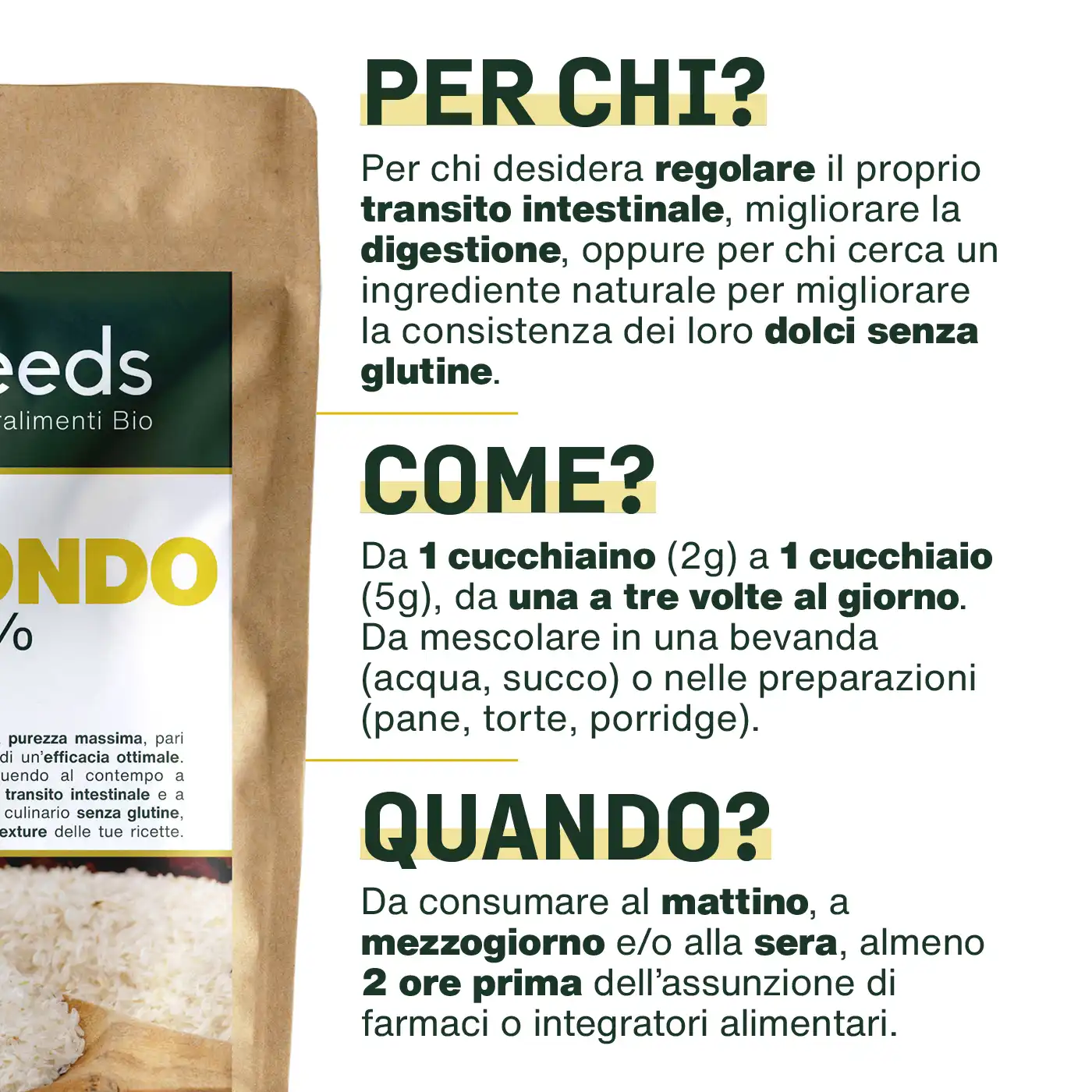 Psillio Biondo Bio 1KG | Bucce pure al 99% - Image 4