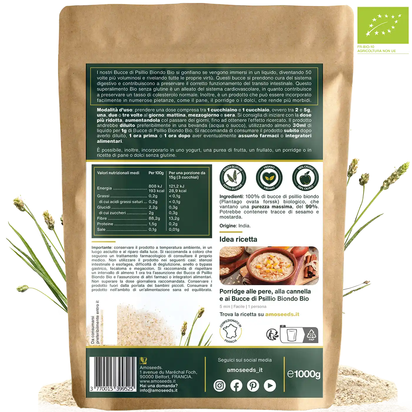 Psillio Biondo Bio 1KG | Bucce pure al 99% - Image 5