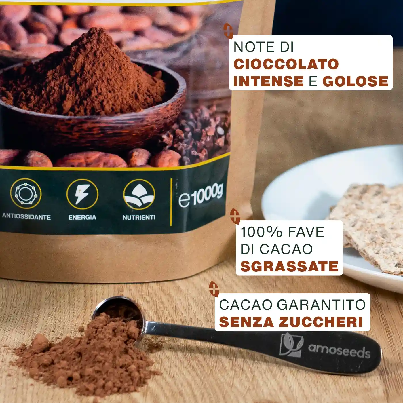 Cacao Senza Zuccheri in polvere Bio 1KG - Image 3