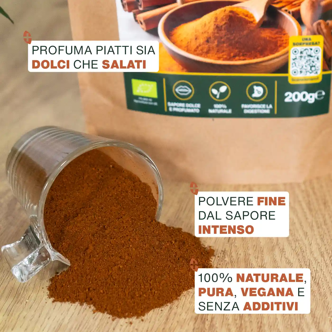 Cannella di Ceylon Bio 200G - Image 3