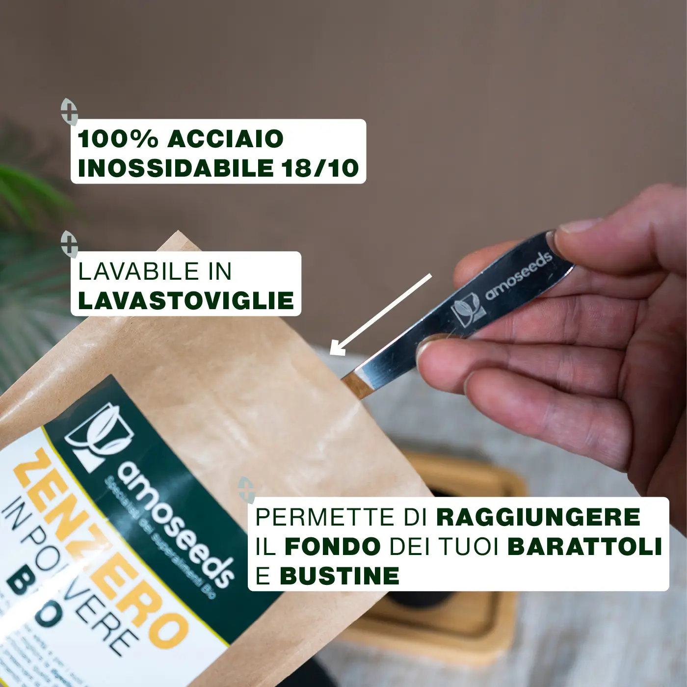 Cucchiaio dosatore 1g | Manico 25 cm - Image 3