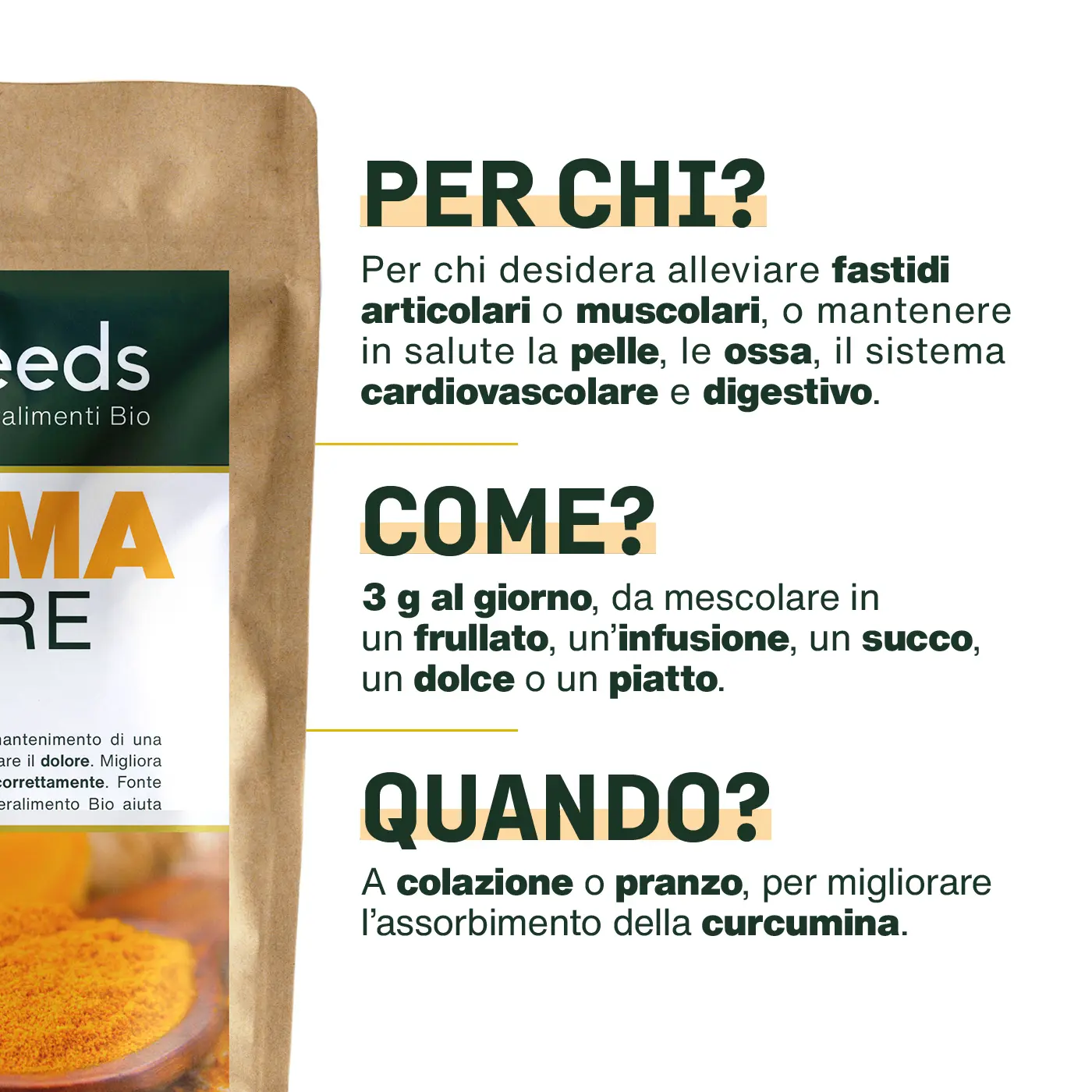 Curcuma in polvere Bio 200G - Image 4