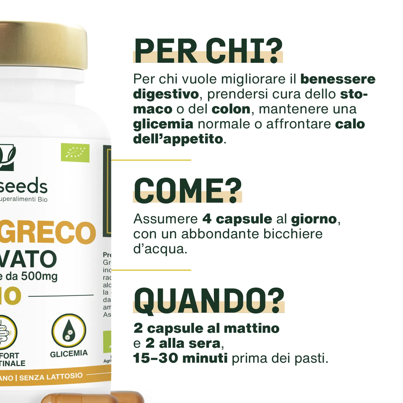 Fieno Greco Attivato Bio | 120 capsule - Image 4
