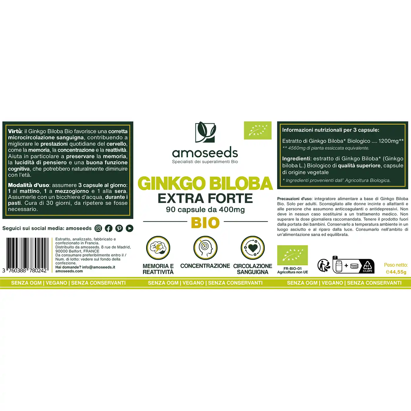 Ginkgo Biloba Bio | 90 capsule - Image 6