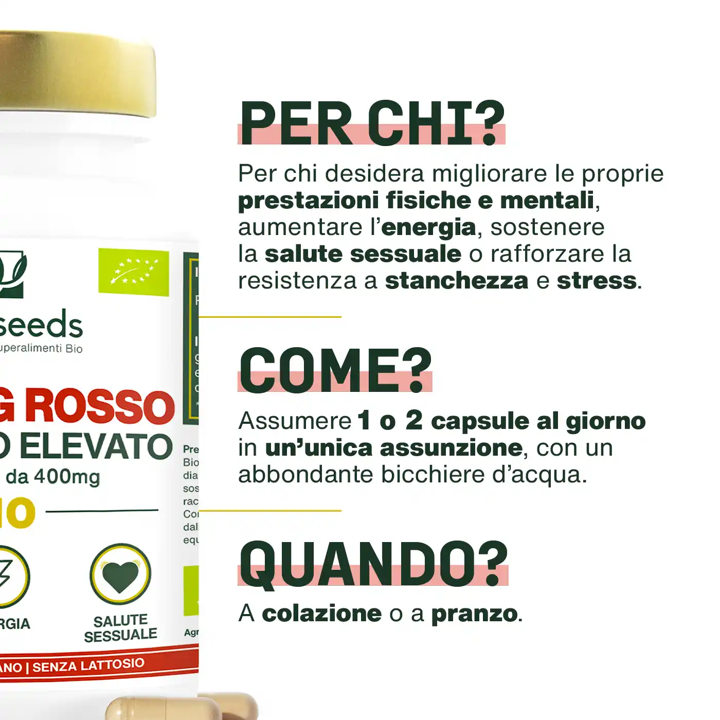 Ginseng Rosso Bio, Alto Dosaggio | 60 capsule - Image 4