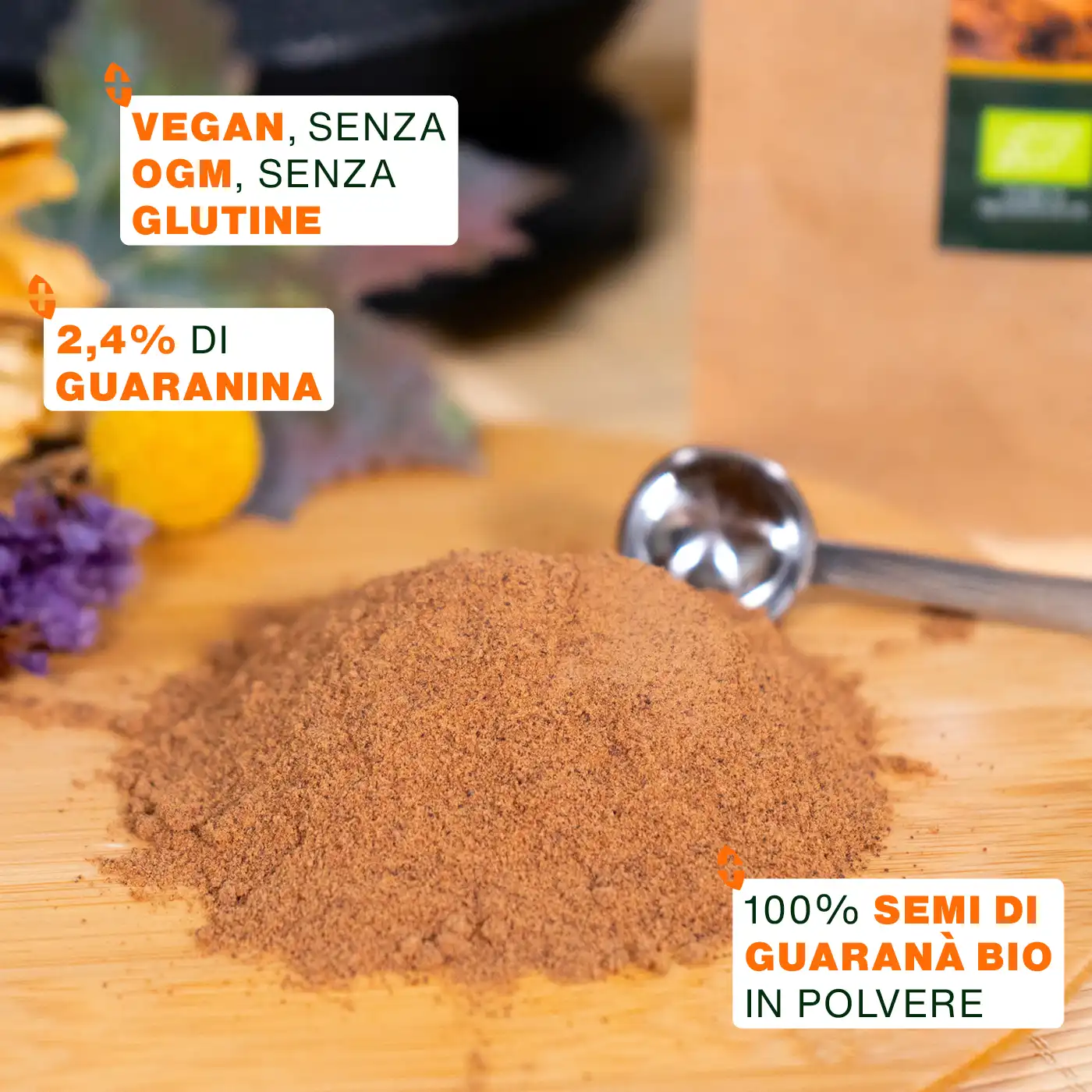 Guaranà in polvere Bio 70G - Image 3