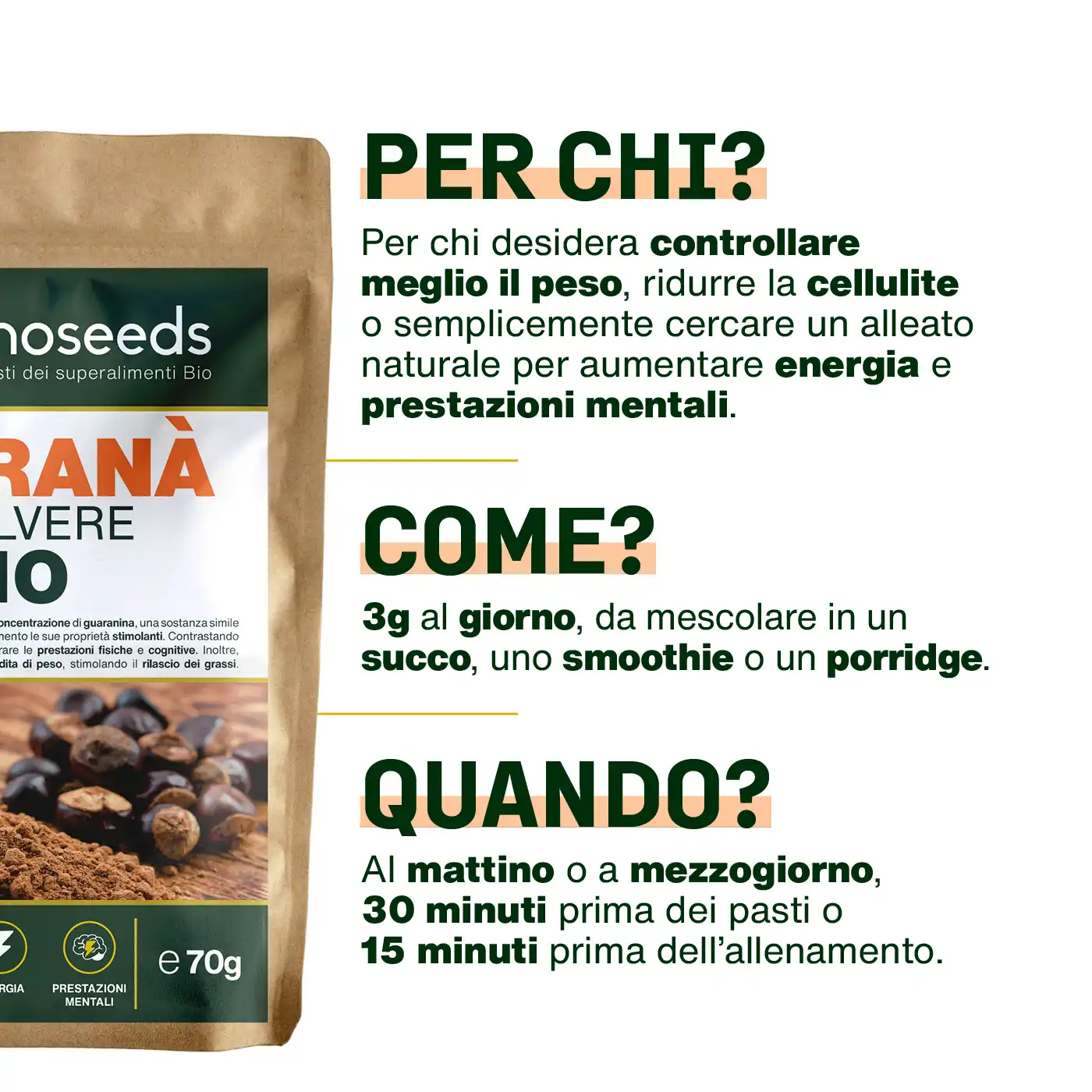 Guaranà in polvere Bio 70G - Image 4