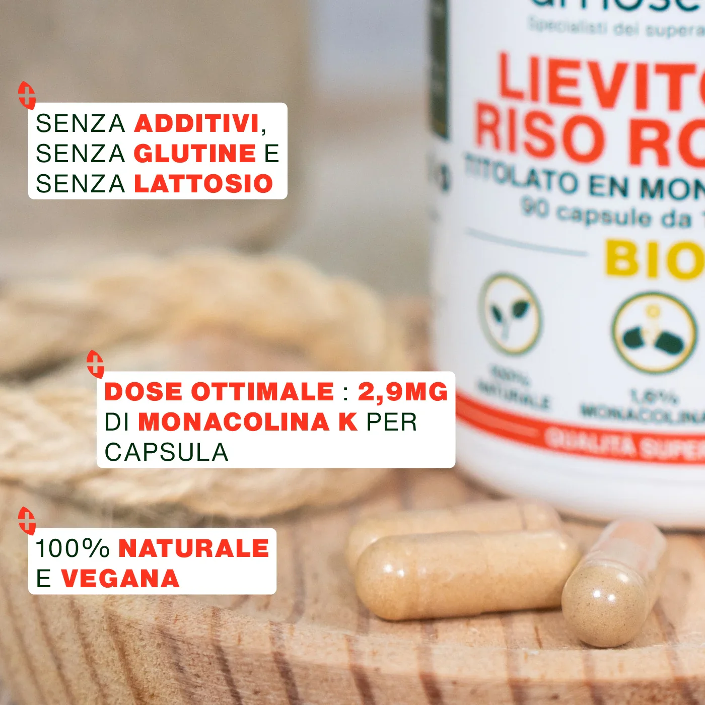 Lievito di Riso Rosso Bio | 90 capsule - Image 3