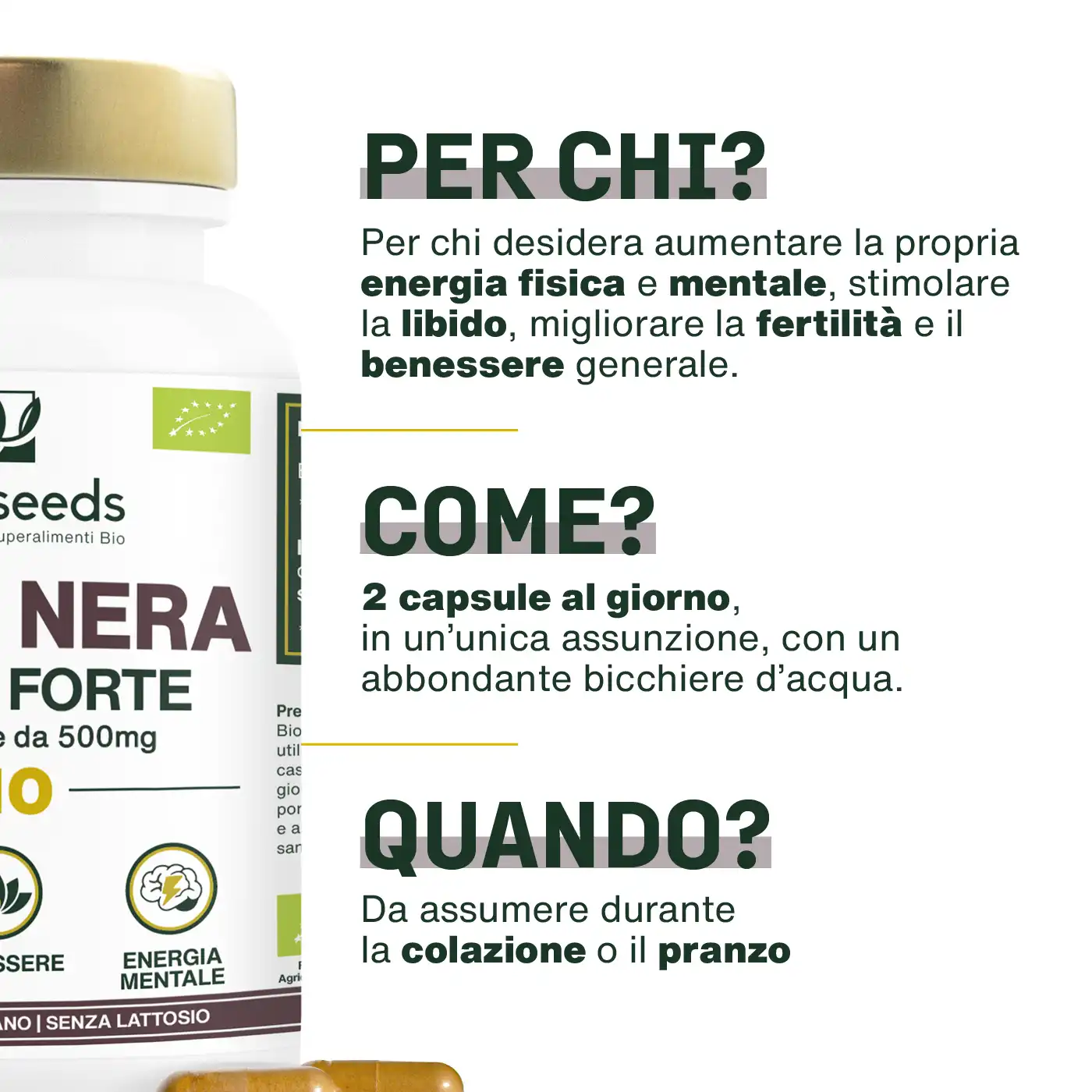 Maca Nera Bio | 120 capsule - Image 4