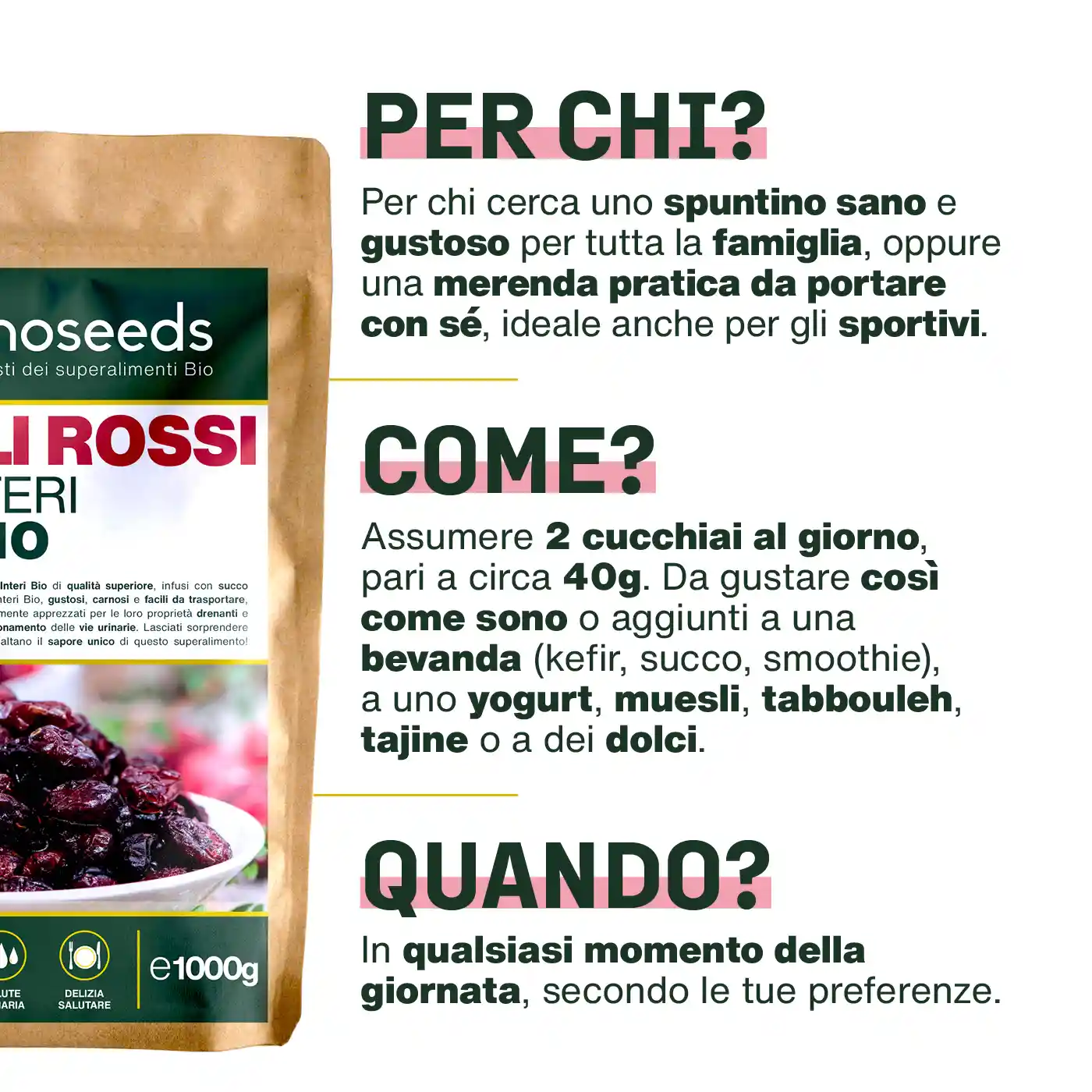 Mirtilli Rossi Interi Bio 1KG - Image 4