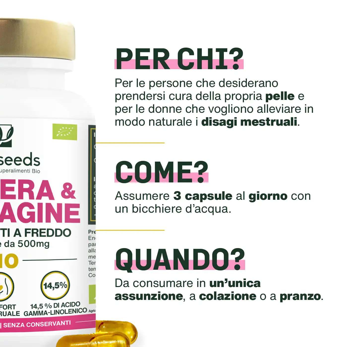 Olio di Enotera e Borragine Bio | 90 capsule - Image 4