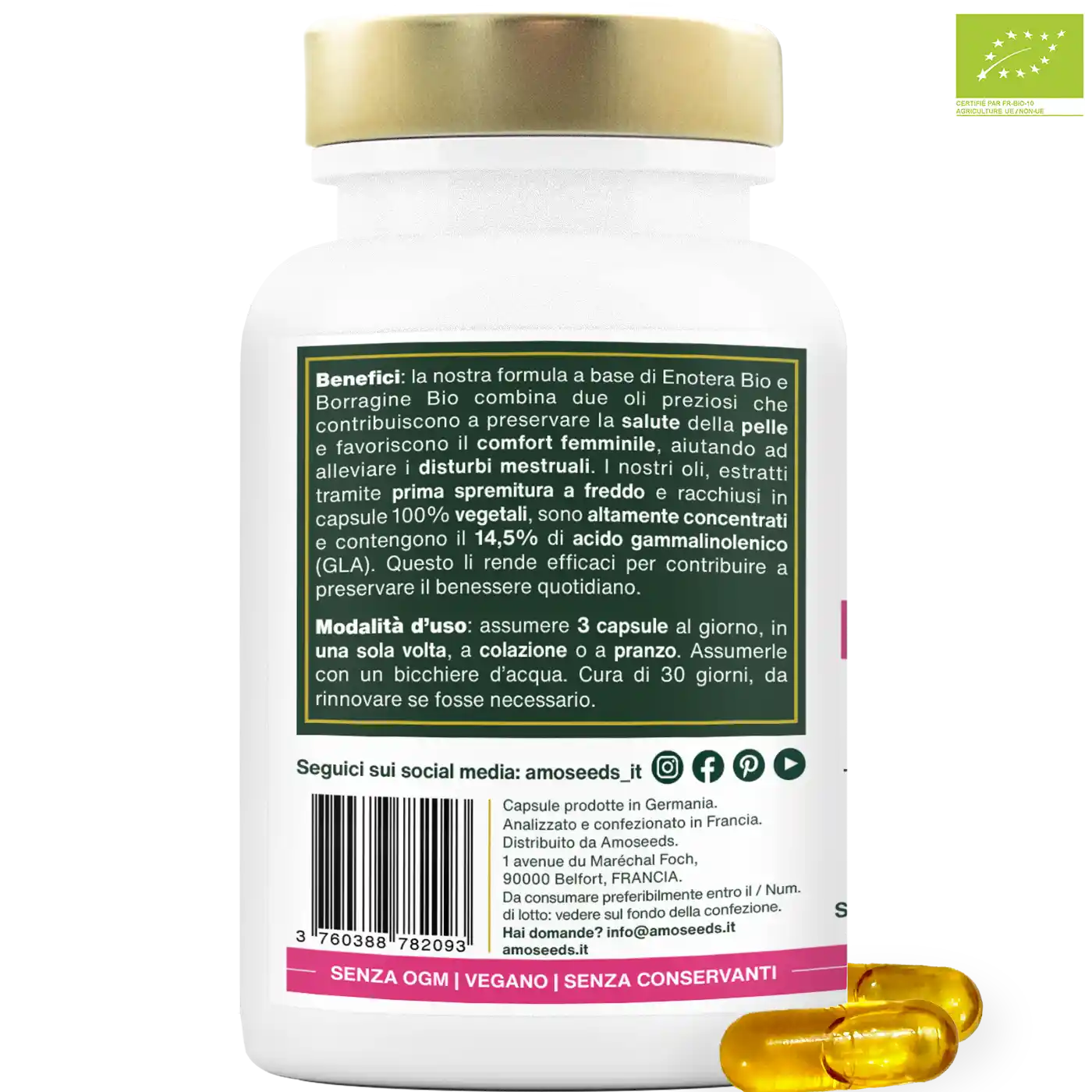 Olio di Enotera e Borragine Bio | 90 capsule - Image 6