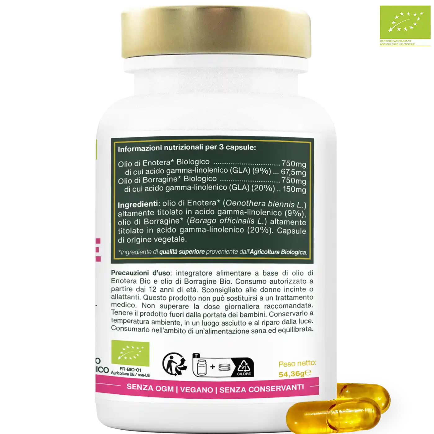 Olio di Enotera e Borragine Bio | 90 capsule - Image 7