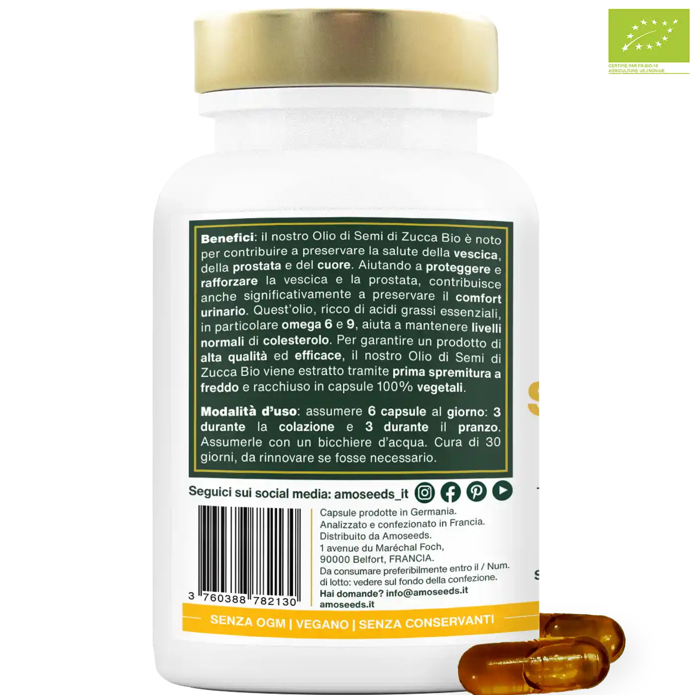 Olio di Semi di Zucca Bio | 180 capsule - Image 6