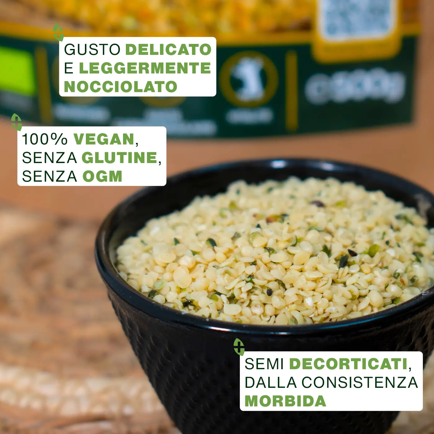 Semi di Canapa Decorticati Bio 500G - Image 3