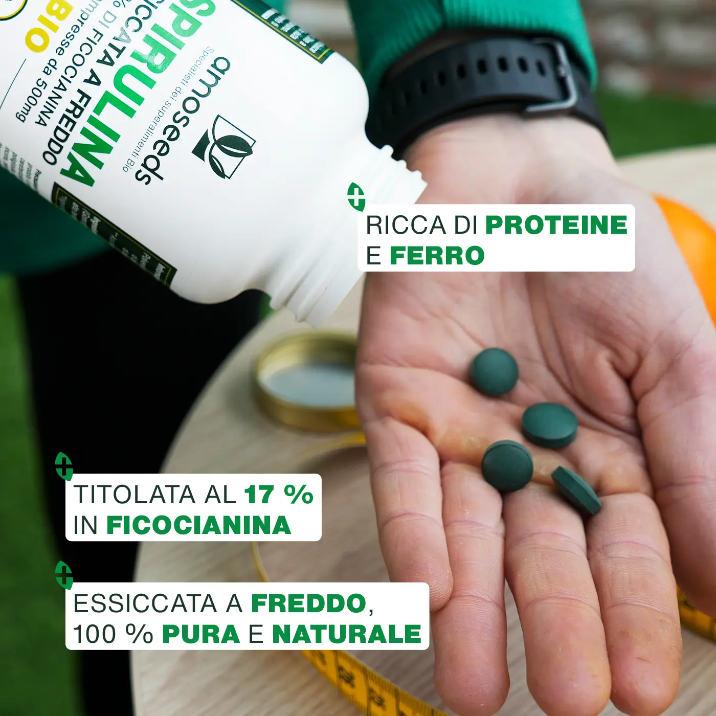 Spirulina Bio, 17% ficocianina | 400 compresse - Image 3