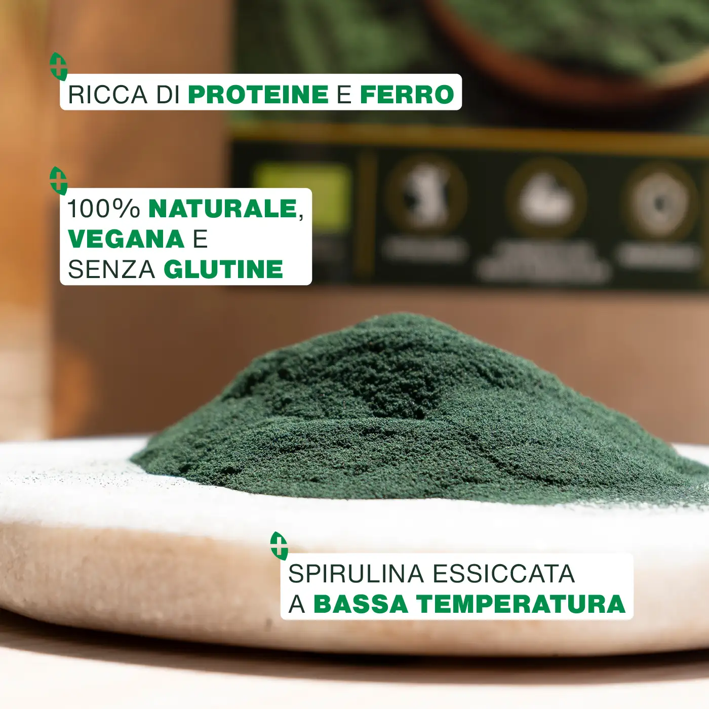 Spirulina in polvere Bio 250G - Image 3