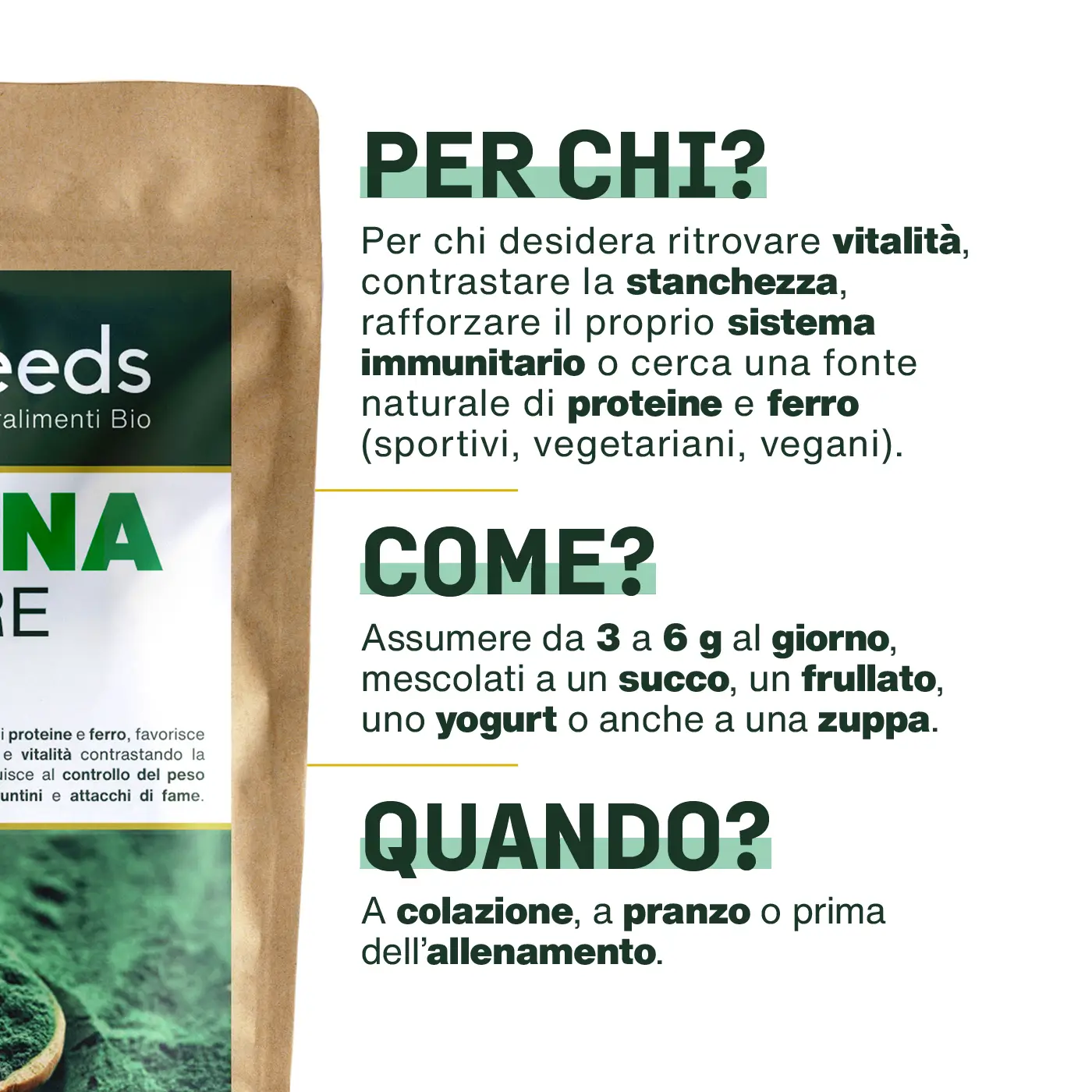 Spirulina in polvere Bio 250G - Image 4