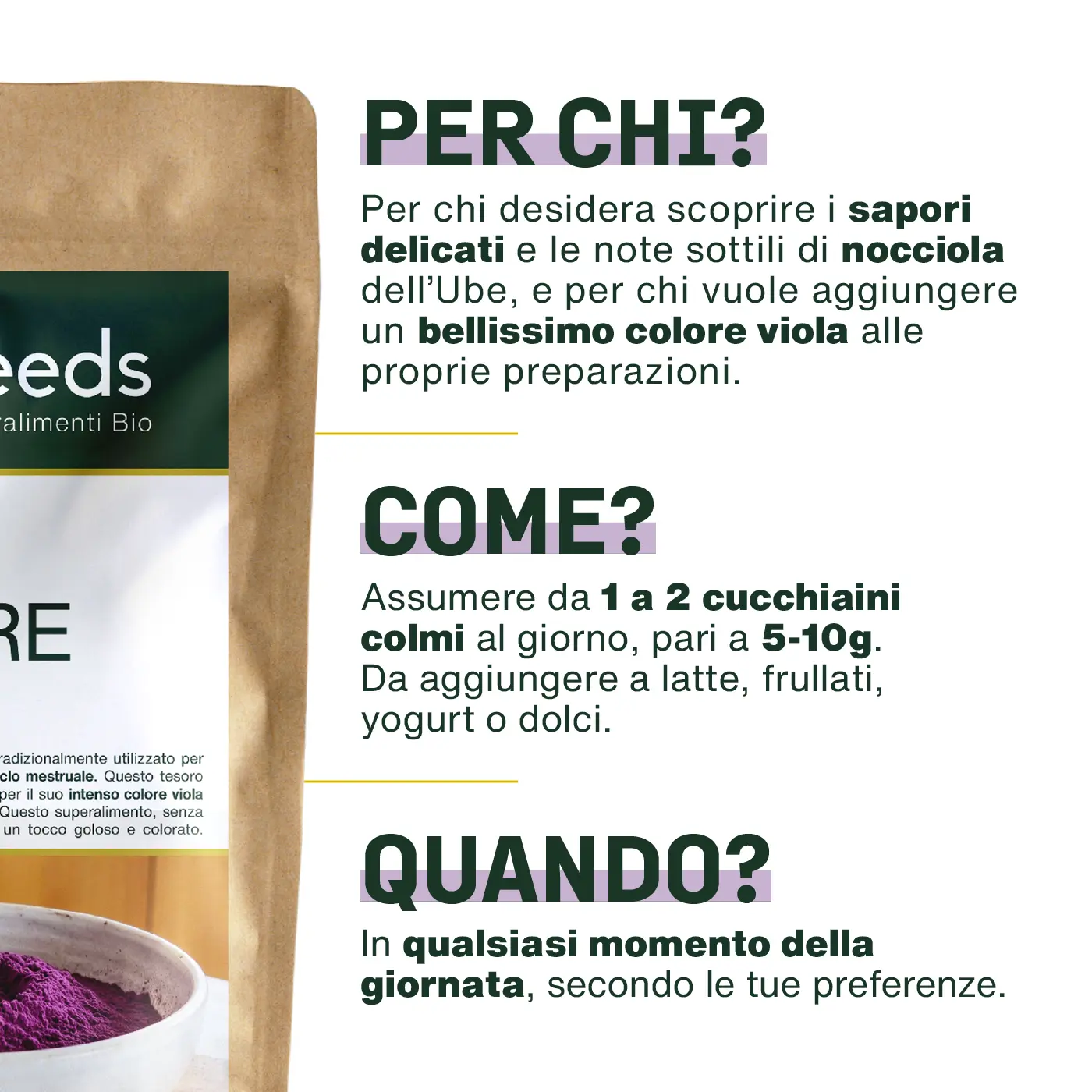 Ube in polvere Bio 100g - Image 4