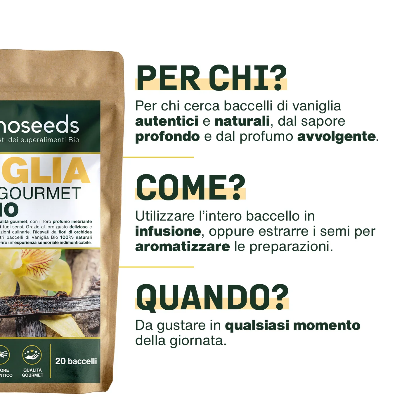 Vaniglia Gourmet Bio 20 baccelli - Image 4